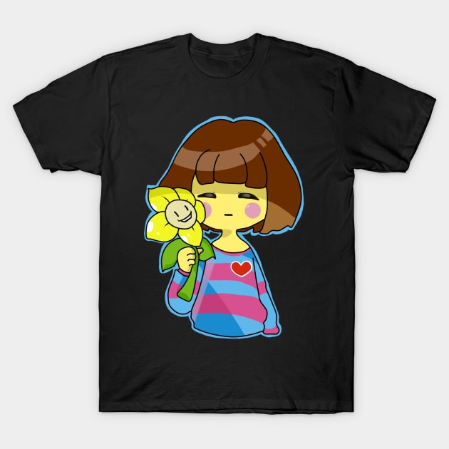 Frisk Undertale T-Shirt by VCalavera